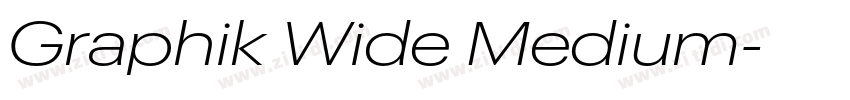 Graphik Wide Medium字体转换